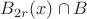 $B_{2r}(x)\cap B$