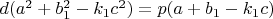 $d(a^2+b_1^2-k_1c^2)=p(a+b_1-k_1c)$