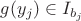 $g(y_j)\in I_{b_j}$