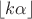 $\lfloor k\alpha\rfloor$