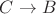 $C\rightarrow B$