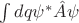 $\int dq  \psi^\ast \hat A \psi$