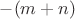 $-(m+n)$