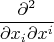$$\frac{\partial^2}{\partial x_i\partial x^i}$$