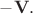 $-\mathbf{V}.$ $-\mathbf{V}.$