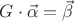 $G\cdot\vec\alpha=\vec\beta$