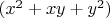 $(x^2 + xy + y^2)$