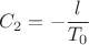$C_2 = - \dfrac{l}{T_0}$