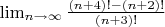 $\lim_{n\to \infty} \frac {(n+4)! - (n+2)!}{(n+3)!}$
