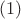 $ \eqno(1)$