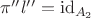 $\pi ''l''=\operatorname{id}_{A_2}$