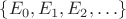 $\{E_0, E_1, E_2, \ldots \}$