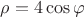 $ \rho = 4\cos \varphi$