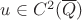 $u \in C^2(\overline{Q})$