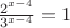 $\frac{2^{x-4}}{3^{x-4}}=1$