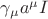 $\gamma_{\mu} a^{\mu}I$