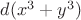 $d({x}^{3}+{y}^{3})$