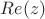 $Re(z)$