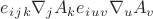 $ e_i_j_k \nabla_j A_k e_i_u_v \nabla_u A_v $