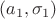 $(a_1, \sigma_1)$