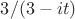 $3/(3-it)$