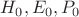 $H_{0},E_{0},P_{0}$