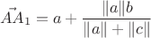 $$
\vec{AA}_1 = a + \frac{\|a\| b}{\| a \| + \| c \|}
$$