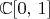 $\mathbb C[0,\,1]$