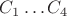 $C_1\ldots C_4$