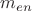 $m_{en} $