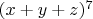 $(x+y+z)^7$