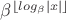$\beta^{\left \lfloor log_{\beta}|x| \right \rfloor }$ $\beta^{\left \lfloor log_{\beta}|x| \right \rfloor }$