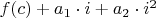 $f(c) + a_1 \cdot i + a_2 \cdot i ^ 2$