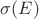 $\sigma(E)$