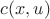 $c(x,u)$