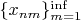 $\{x_{nm}\}_{m=1} ^\inf$