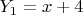 $Y_1=x+4$