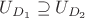 $U_{D_1}\supseteq U_{D_2}$ $U_{D_1}\supseteq U_{D_2}$