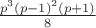 $\frac{p^3(p-1)^2(p+1)}{8}$