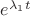 $e^{\lambda_1t}$