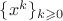 $\{x^k\}_{k \geqslant 0}$ $\{x^k\}_{k \geqslant 0}$