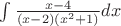 $\int\frac{x-4}{(x-2)(x^2+1)} dx$