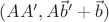 $(AA', A\vec b' + \vec b)$