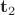 $\mathbf t_2$