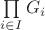 $\prod\limits_{i\in I} G_i$