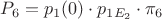 $P_6=p_1(0) \cdot p_{1E_2} \cdot \pi_6$