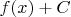 $f(x)+C$