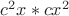 $c^2x * cx^2$