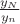$\frac{y_N}{y_n}$