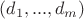 $(d_1,...,d_m)$